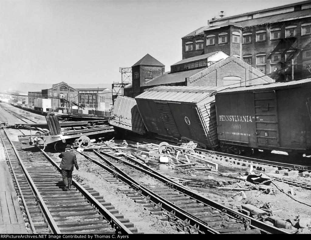 PRR Derailment In Altoona, 1967